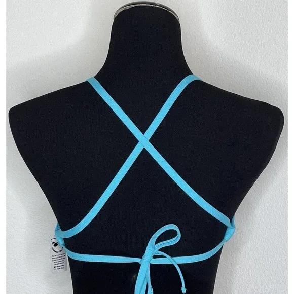 Jolyn Bikini Swim Top Vent Large Hawaii‎ Blue New with tags - Picture 2 of 4